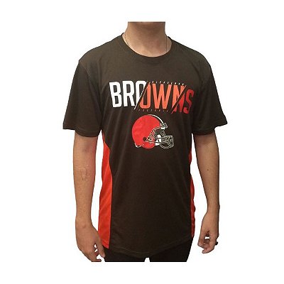 Camiseta NFL Cleveland Browns Masculina Marrom New Era Brand