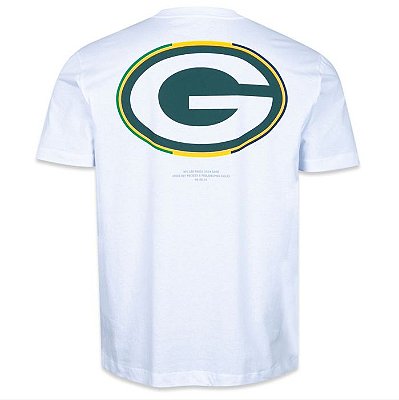 Camiseta NFL Green Bay Packers Masculina Branca New Era Celebration Jogo de São Paulo