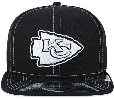 Boné New Era NFL Kansas City Chiefs Preto 9FIFTY Snapback