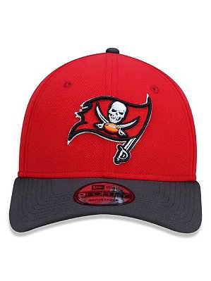 Boné New Era NFL Tampa Bay Buccaneers Vermelho e Preto 9FORTY Snapback