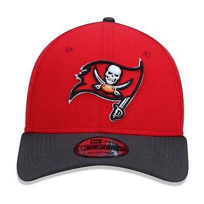 Boné New Era NFL Tampa Bay Buccaneers Vermelho e Preto 9FORTY Snapback