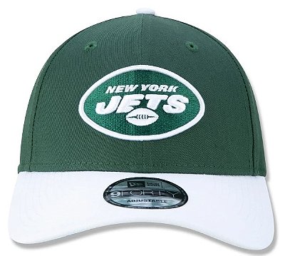 Boné New Era NFL New York Jets Verde e Branco 9FORTY Snapback