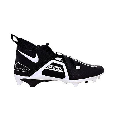 Chuteira De Futebol Americano Nike Alpha Menace Pro 3 Preta e Branca