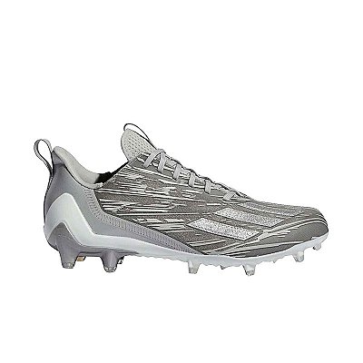 Chuteira De Futebol Americano Adidas Adizero Grafite e Prata