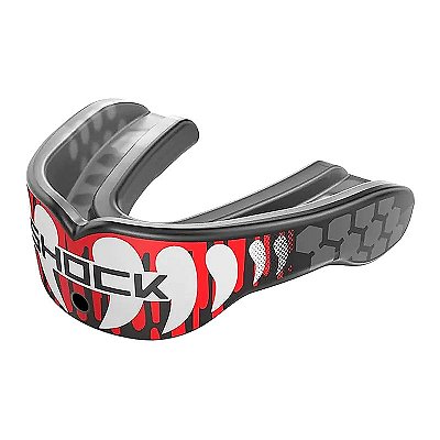 Protetor Bucal Shock Doctor Gel Max Power Edição Especial Fang Vernelho