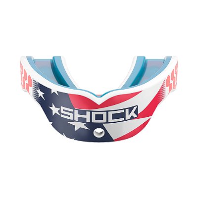 Protetor Bucal Shock Doctor Gel Max Power Edição Especial Bandeira EUA