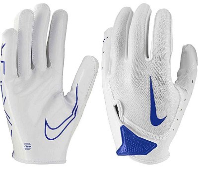 Luva de Futebol Americano para Recebedores Nike Vapor Jet 7.0 Branca e Azul Claro