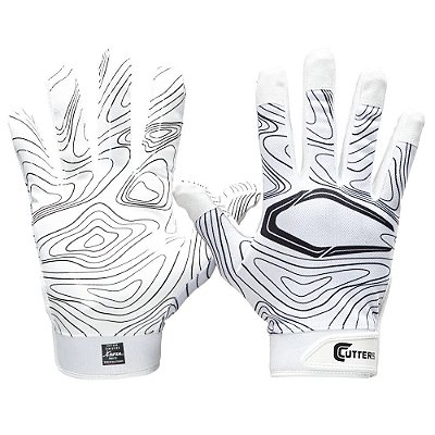 Luva De Futebol Americano Para Recebedores Cutters Topo Game Day Branca