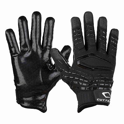 Luva De Futebol Americano Para Recebedores, TE, OL/DL Cutters The Gamer 5.0 Preta