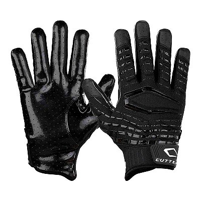 Luva De Futebol Americano Para Recebedores, TE, OL/DL Cutters The Gamer 5.0 Preta
