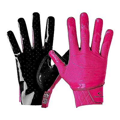 Luva de Futebol Americano Para Recebedores Cutters Rev. Pro 5.0 Rosa