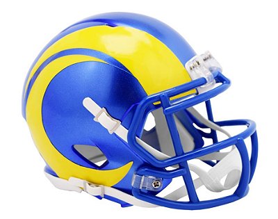 Capacete NFL Los Angeles Rams Decorativo