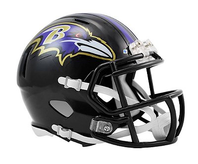 Capacete NFL Baltimore Ravens Decorativo