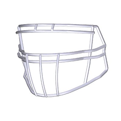 Facemask Para Capacetes Riddell Para RBs e DBs Branca S2BD-HS4