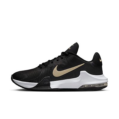 Tênis Nike Masculino Air Max Impact 4 Preto e Dourado