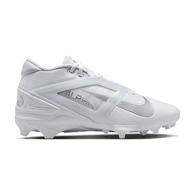 Chuteira De Futebol Americano Nike Alpha Menace 4 Pro Branca e Cinza