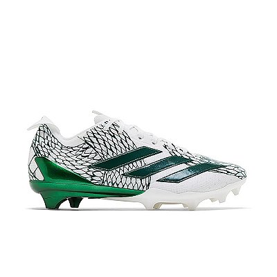 Chuteira de Futebol Americano Adidas Adizero Electric 2 Verde Metálico e Branco