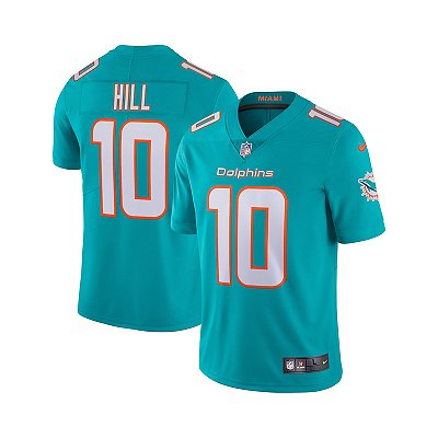 Jersey NFL Miami Dolphins Tyreek Hill 10 Nike Masculina Azul Adulto e Infantil Fuse