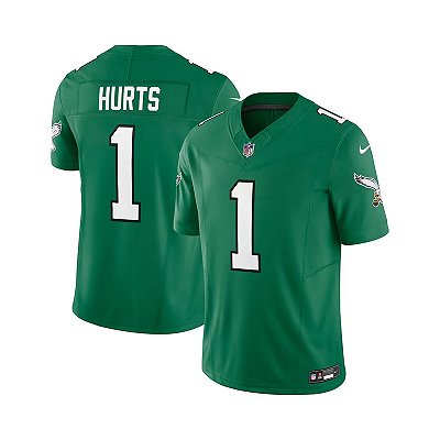 Jersey NFL Philadelphia Eagles Jalen Hurts 1 Nike Masculina Verde Alternate Adulto e Infantil Fuse