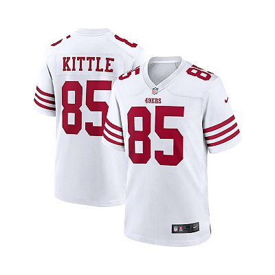 Jersey NFL San Francisco 49ers George Kittle 85 Nike Masculina Branca Adulto e Infantil Fuse