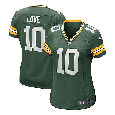 Jersey NFL Green Bay Packers Jordan Love 10 Nike Feminina Verde Fuse
