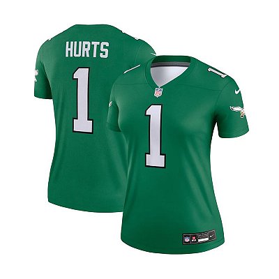 Jersey NFL Philadelphia Eagles Jalen Hurts 1 Nike Feminina Verde Alternate Fuse