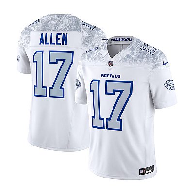 Jersey NFL Buffalo Bills Josh Allen 17 Nike Rivalries Masculina Branca Adulto e Infantil Fuse
