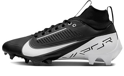 Chuteira De Futebol Americano Nike Vapor Edge Pro 360 2 Preta e Branca