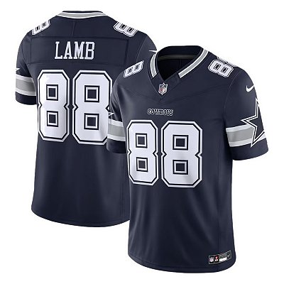 Jersey NFL Dallas Cowboys CeeDee Lamb 88 Nike Masculina Azul Adulto e Infantil Fuse