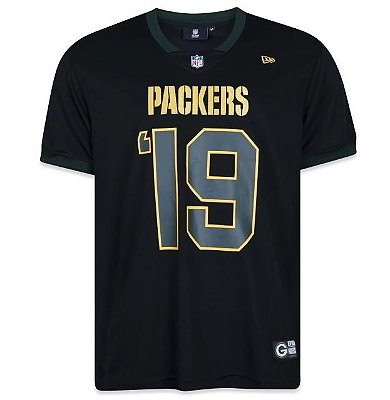 Camisa NFL Green Bay Packers New Era Establishment Masculina Preta