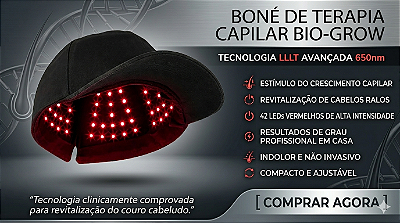 Boné LED: Estimulador Capilar Anti-Queda com Tecnologia Infravermelha