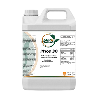 PHOS 30 - Fósforo 30% para Enraizamento Potente e Transferência de Energia