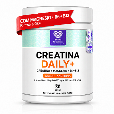 CREATINA 3g + MAGNÉSIO BISGLICINATO 650mg + VITAMINA B6 2mg + B12 500mcg por Dose - Sabor Pink Lemonade - 150g - 30 Doses