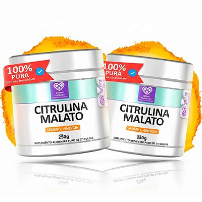 KIT 2x L-CITRULINA MALATO em Pó - 2 Potes de 250g - 500g