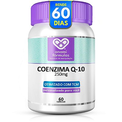 COENZIMA Q10 250mg - em TCM - 60 Cápsulas Softgel - 60 Doses
