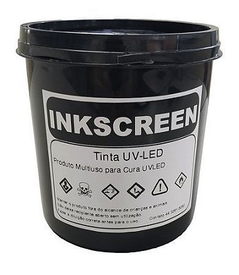 Tinta UV LED Multiuso 1 KG - Branco Transparente
