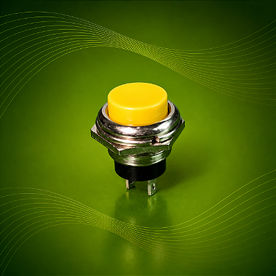 Botão de Pulso Amarelo para Equipamentos de Pintura Eletrostática