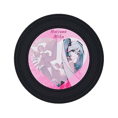 MOEYU - IMÃ DE GELADEIRA EM FORMATO DE DISCO DE VINIL - 16º ANIVERSÁRIO DA MIKU
