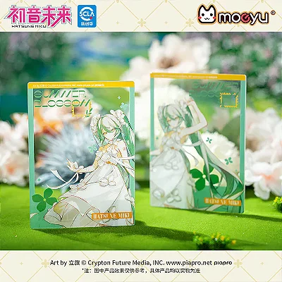 MOEYU - CARTÃO TRANSLÚCIDO MOEYU HATSUNE MIKU — SÉRIE “FLORES DE VERÃO”