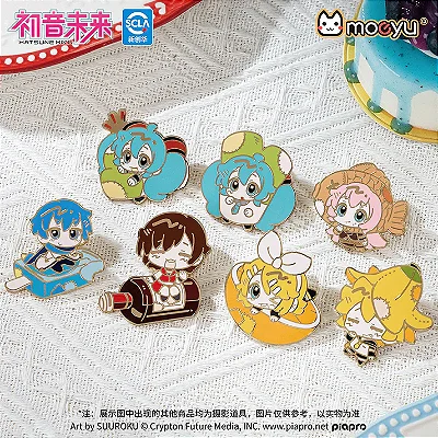 MOEYU - BROCHE METÁLICO MOEYU HATSUNE MIKU — SÉRIE AMU (AHMU)