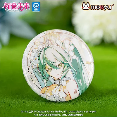 MOEYU - BOTTON METÁLICO MOEYU HATSUNE MIKU — SÉRIE “FLORES DE VERÃO”