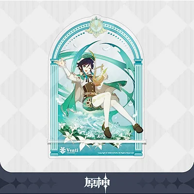 GENSHIN IMPACT - ACRYLIC - VENTI - KEYCHAINS & ORNAMENTS - "POET OF THE WINDS" SERIES MOBILE PHONE STAND