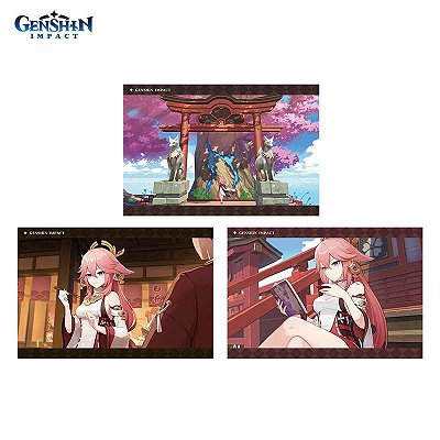 GENSHIN IMPACT  - STATIONERY AND PUZZLE - CHARACTER PV SERIES PHOTO CARD - YAE MIKO