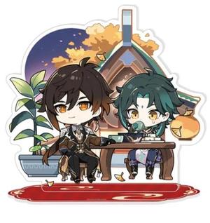 GENSHIN IMPACT - MULTIPLAYER - ACRYLIC - Q-VERSION CHARACTER STANDEE - FIFTH DAY OF LUNAR NEW YEAR VERSION FROM THE EXQU