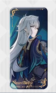 GENSHIN IMPACT - BADGE - FONTAINE-NEUVILLETTE - THEMED SERIES SQUARE: THE MORNING STAR IN THE DEPTHS - NEUVILLETTEVERSIO