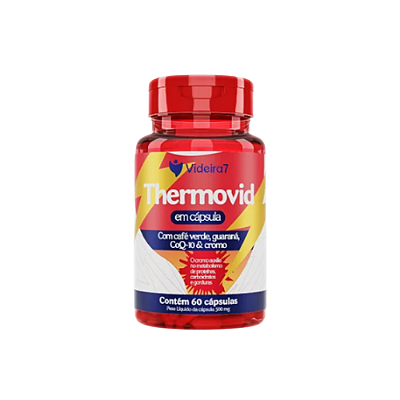 Termogênico Thermovid Com vitaminas B1 B2 B3 + Cromo + Coq10 60 Cápulas Videira7