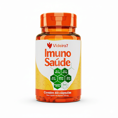 Imunidade Vitamina C 500mg + D + Zinco + Selênio 60 Cápsulas