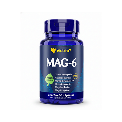 Magnésio 6 Tipos Mag-6 Sono, Músculos E Relaxamento Videira7