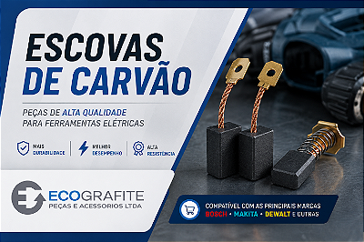 mini escovas de carvão