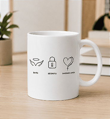 Caneca Jorge Aragão - Santo + Secreto + Sagrado Amor